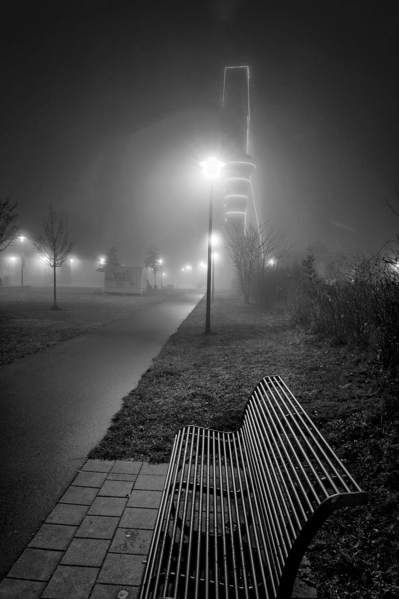 Januar 2022: Ehemalige Zeche Schlägel & Eisen Schachtanlage 3-4-7 in Herten